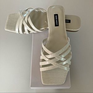 Nine West Women’s Size 8 Haley Flat Slide Sandals